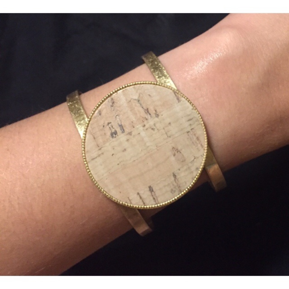 Boutique Gold Metal Cuff Bracelet